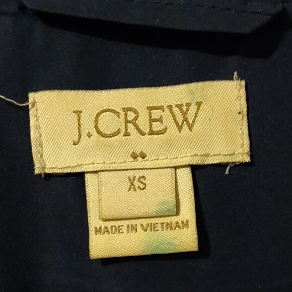 J. Crew Women's Quilted Down Vest Navy Blue SIZE XS - Picture 2 of 7